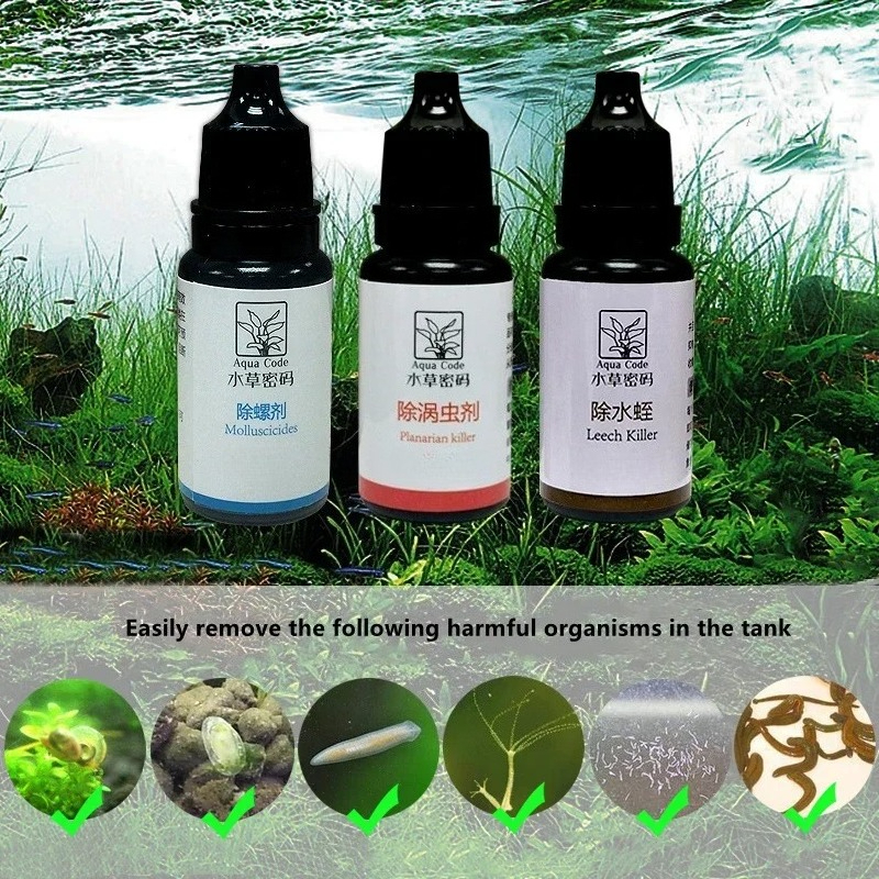 Aquarium Fish Diseases - 10ml Planaria Worm Killer Fungicide Molluscicides