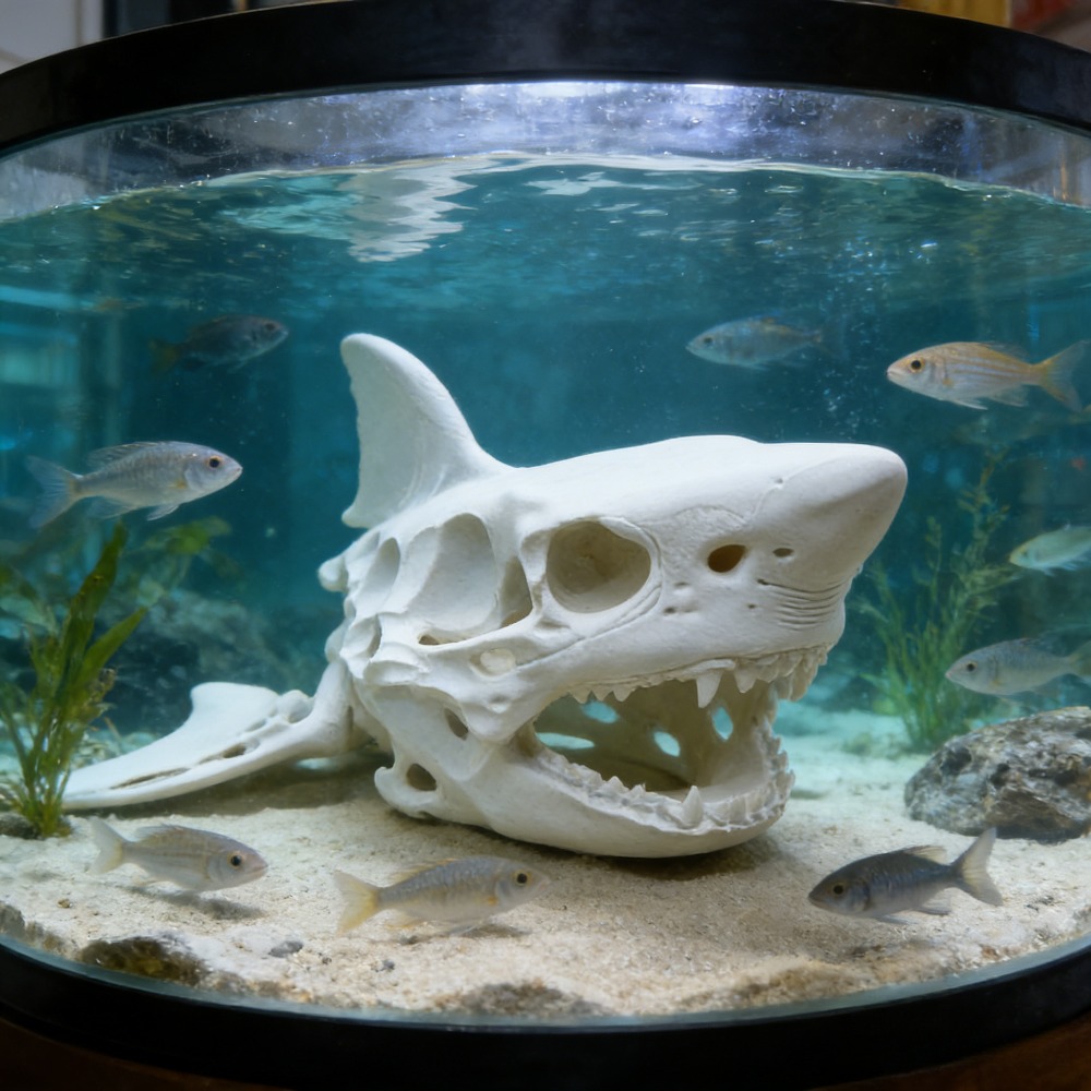 Aquarium Fish Diseases - 3D Printing Shark Skull Skeleton Cosplay