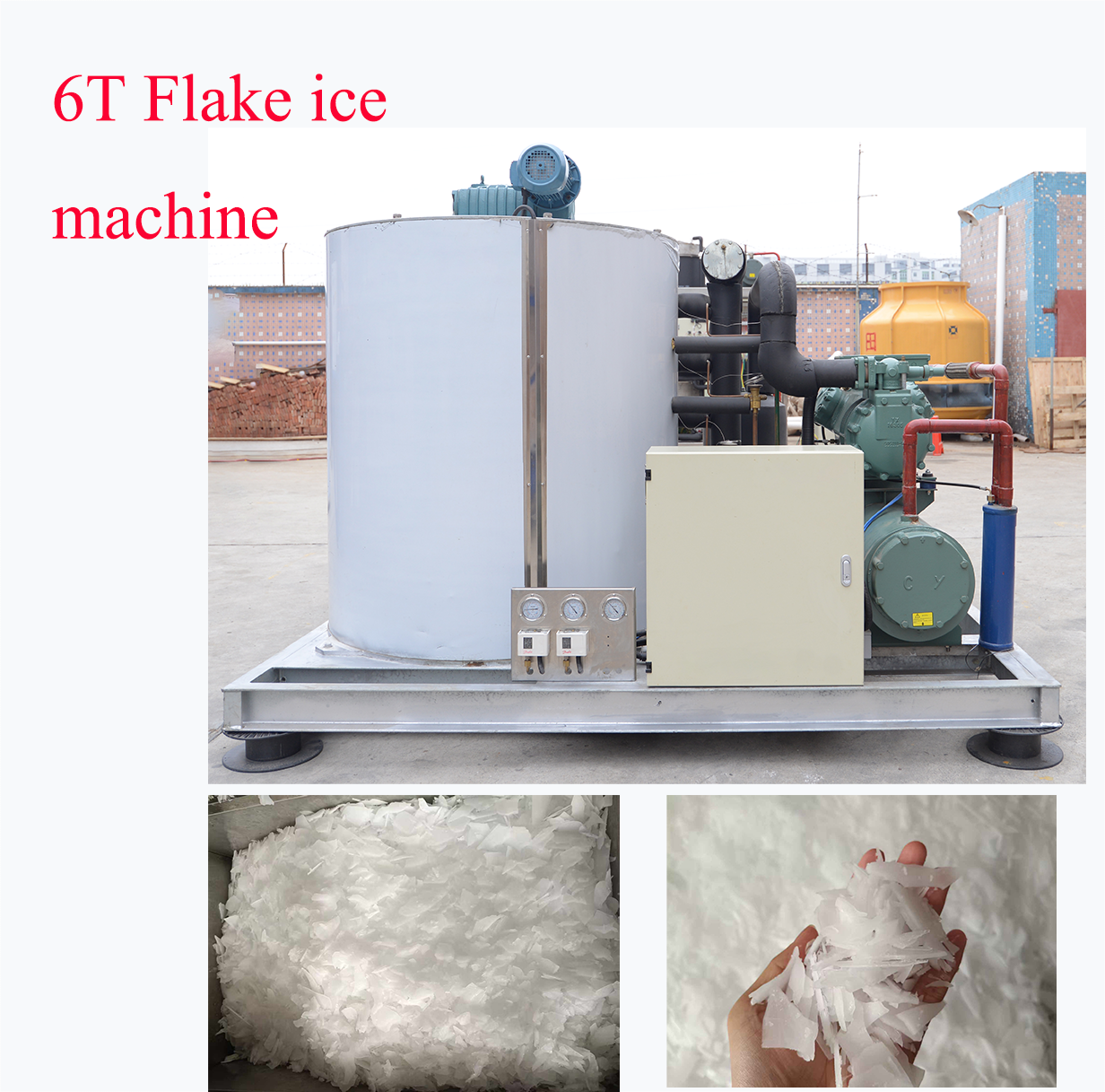 Fish Food Flake - COLDPRO 6T Flake Ice Maker Ice