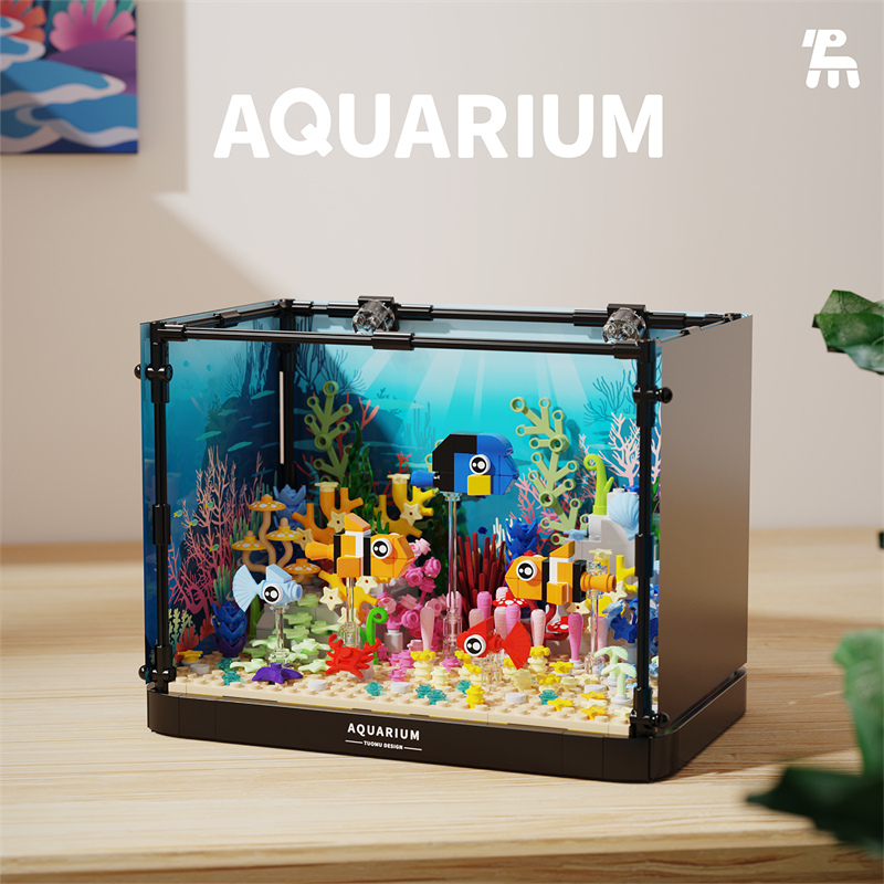 Aquarium Fish World - Aquarium building blocks fish tank underwater