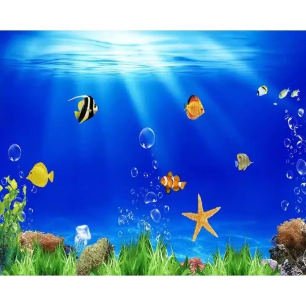 High Definition 3D Aquarium Ba - огляд і ціна Aquarium Fish World