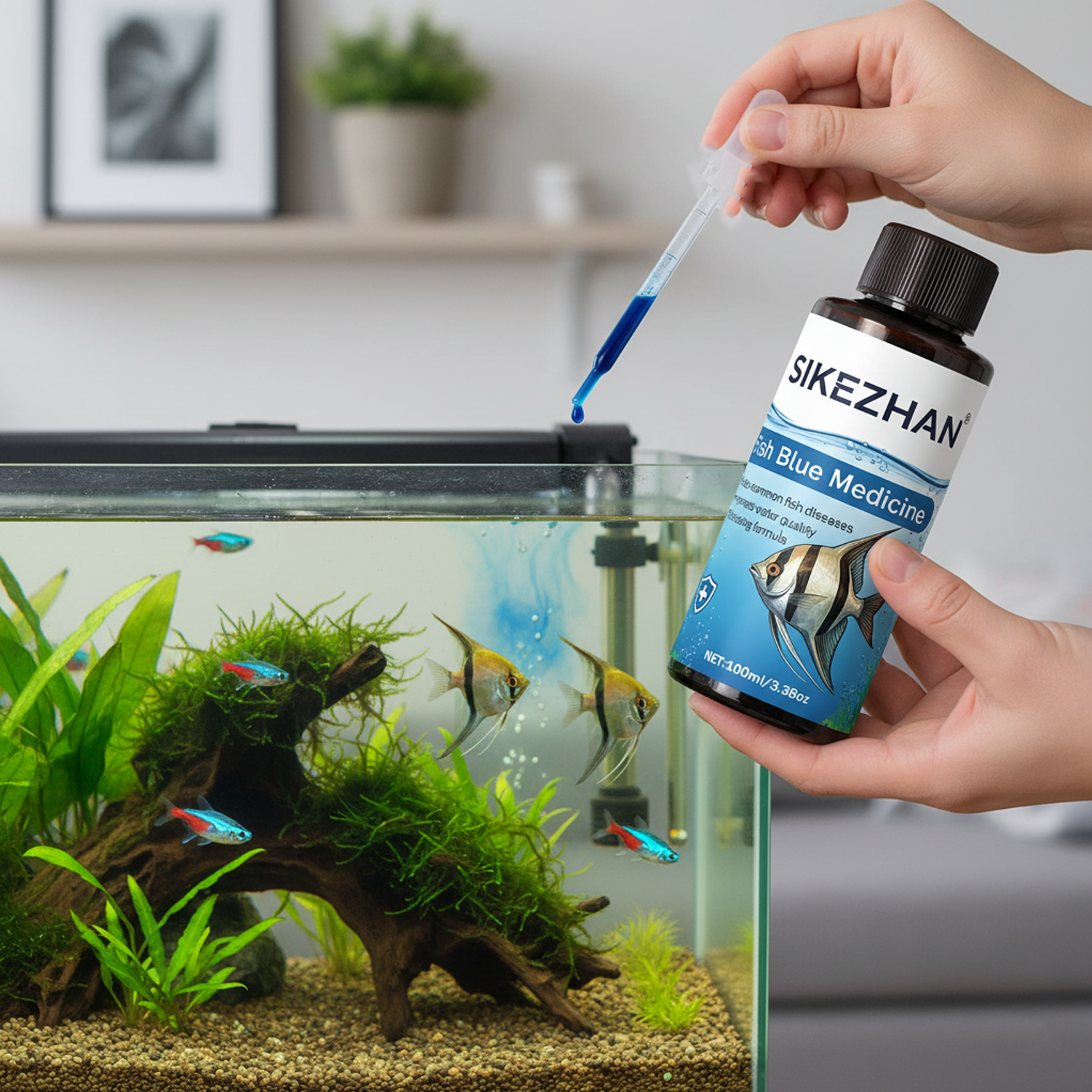 Large 500ml Methylene Blue Fis - огляд і ціна Aquarium Fish Diseases