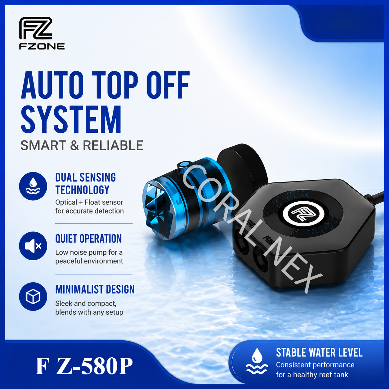 Fzone ATO 580P Auto Top Off Wa - огляд і ціна Aquarium Auto Top Off