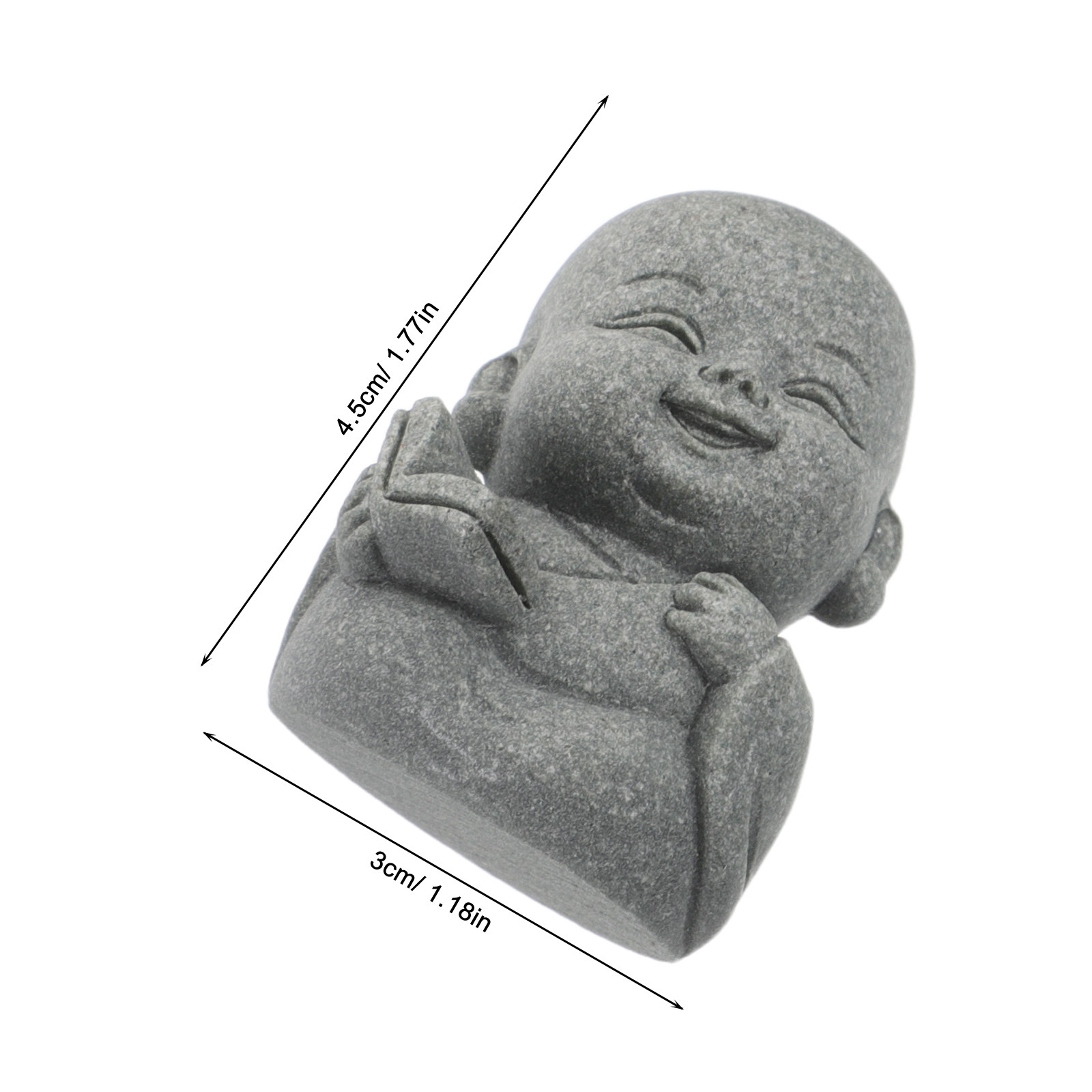 4Pcs Zen Monk Statue Sandstone - огляд і ціна Aquarium Fish Japanese