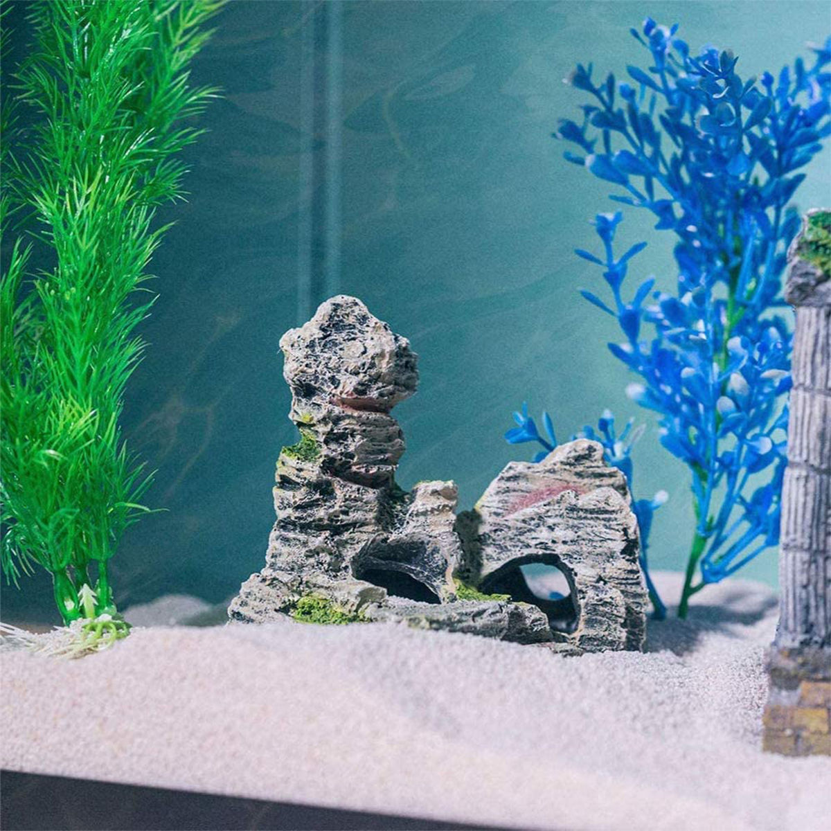 Artificial Moss Hiding Cave Mo - огляд і ціна Aquarium Fish Hide