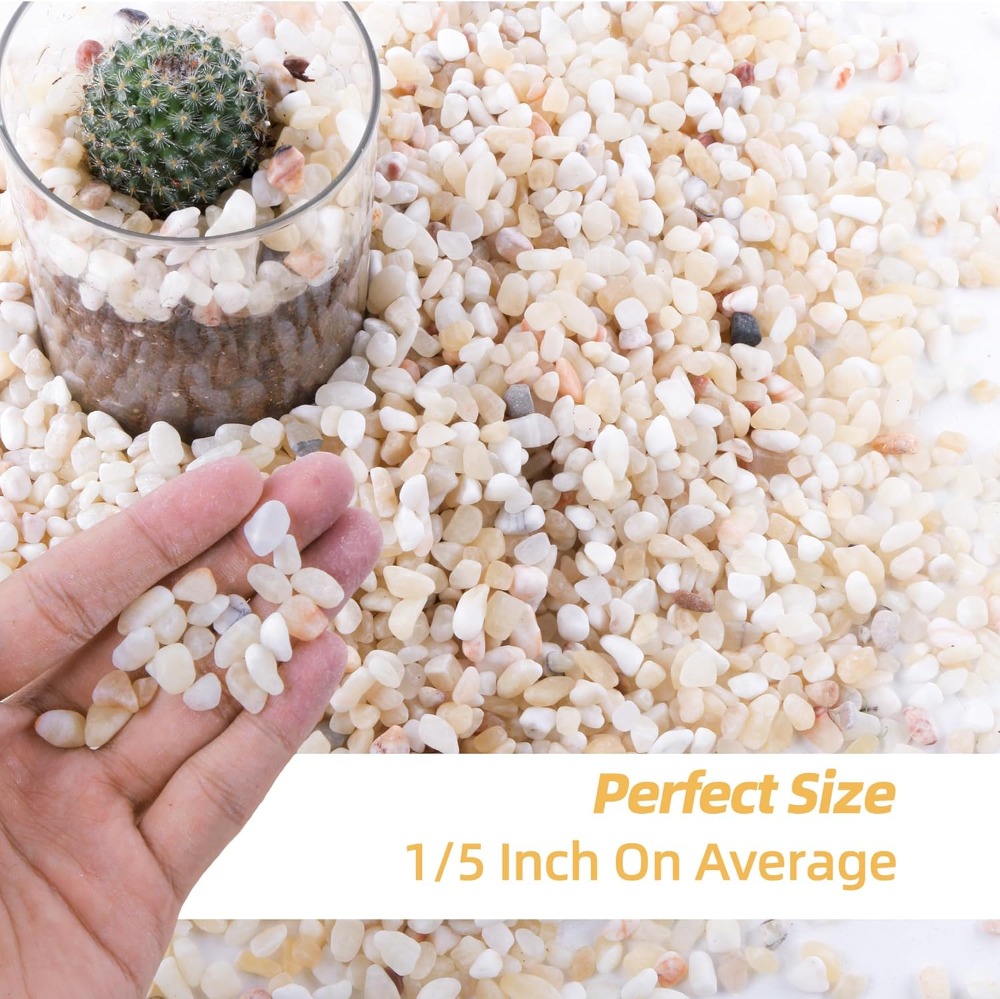 2.4lb Natural River Rocks for  - огляд і ціна Aquarium Decoration Rock