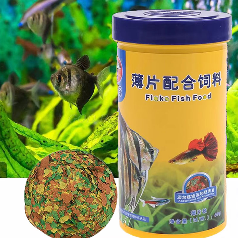 NEW Healthy Fish Food Flakes F - огляд і ціна Fish Food Flake