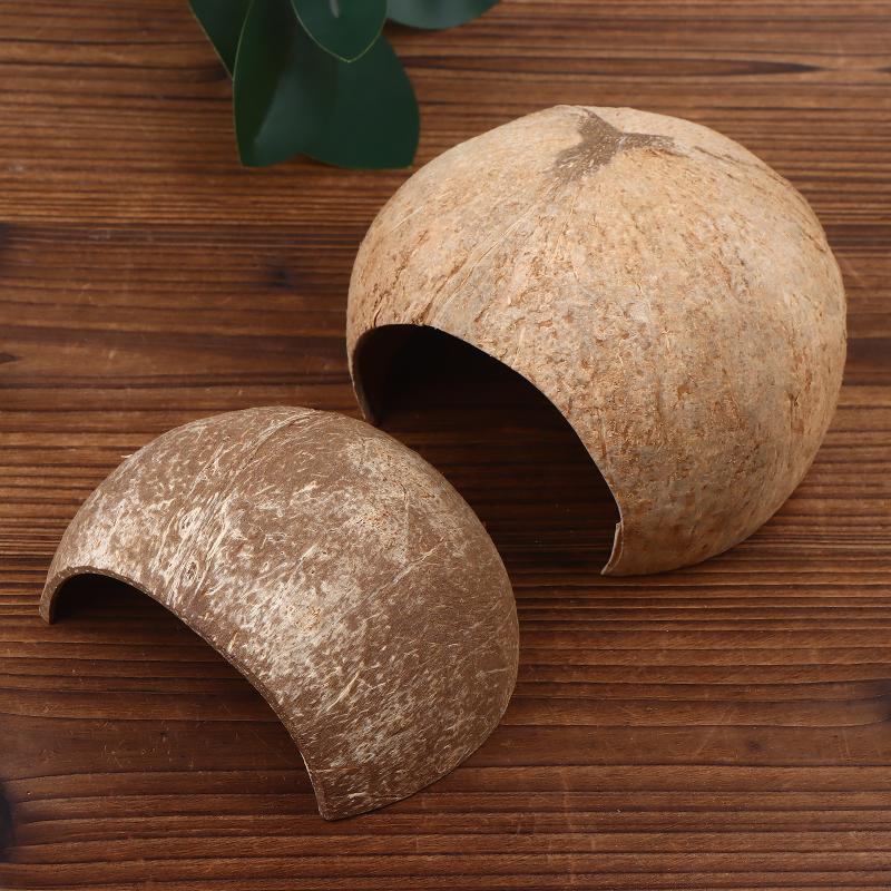Coconut Hut Decor for Aquarium - огляд і ціна Aquarium Fish Hide