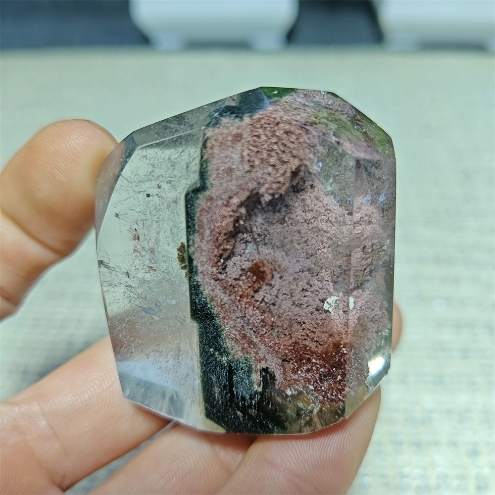 Natural Crystal Green Ghost Po - огляд і ціна Aquarium Decoration Rock