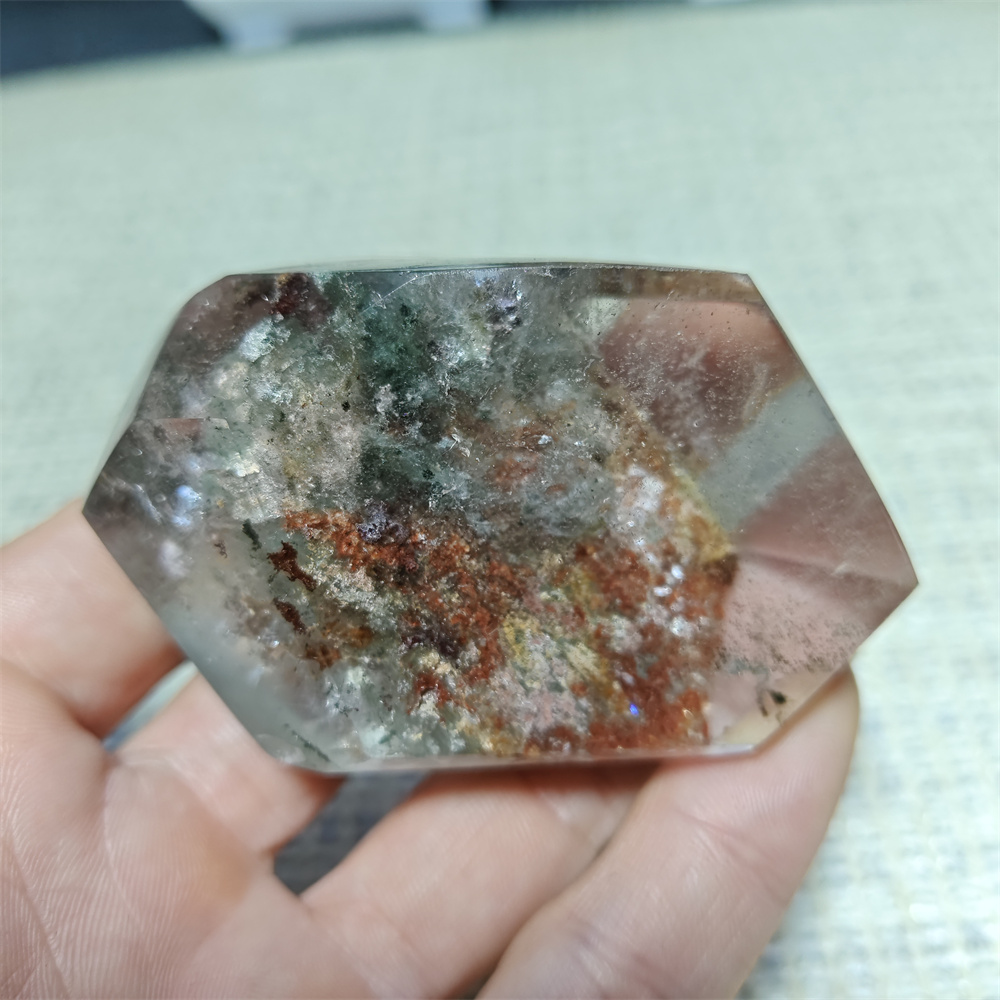 Natural Crystal Green Ghost Po - огляд і ціна Aquarium Decoration Rock