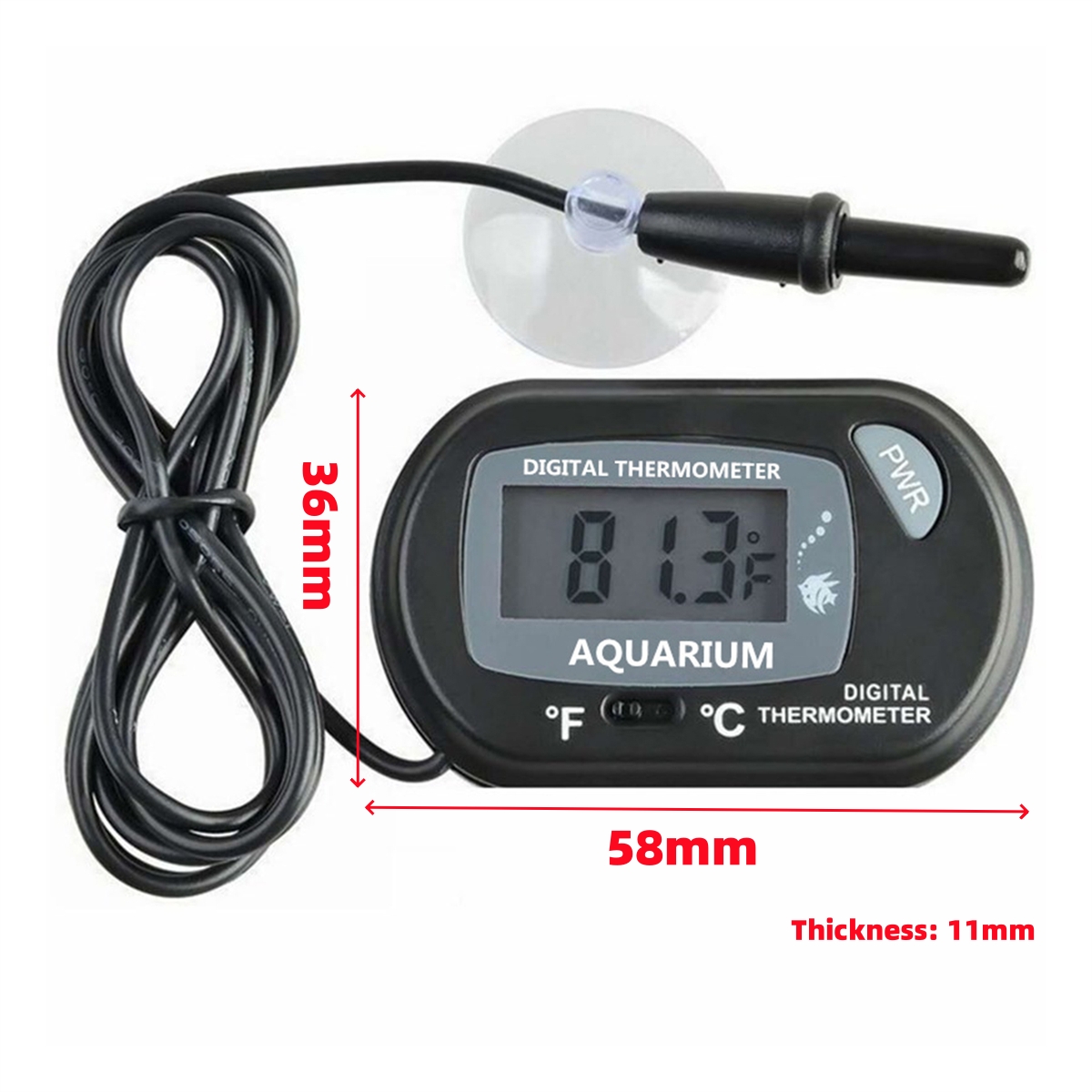 1/5Pcs LCD Display Electronic  - огляд і ціна Box Fish In Aquarium