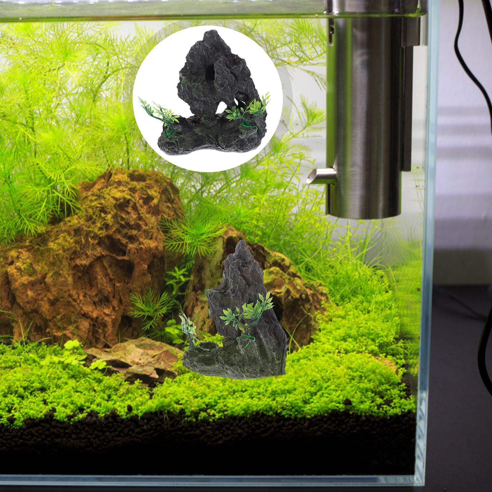 Resin Aquarium Mountain Decora - огляд і ціна Aquarium Fish Japanese