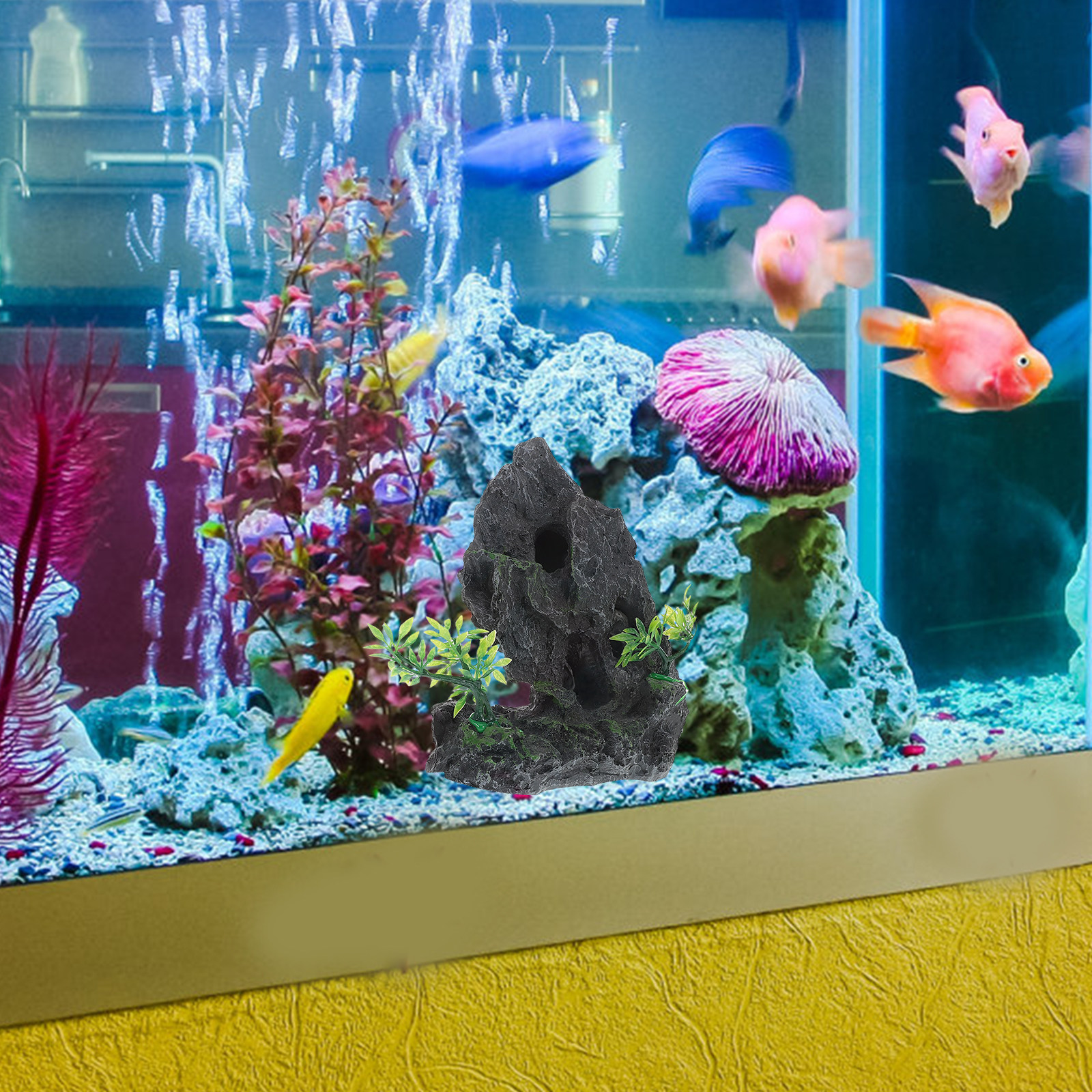 Resin Aquarium Mountain Decora - огляд і ціна Aquarium Fish Japanese