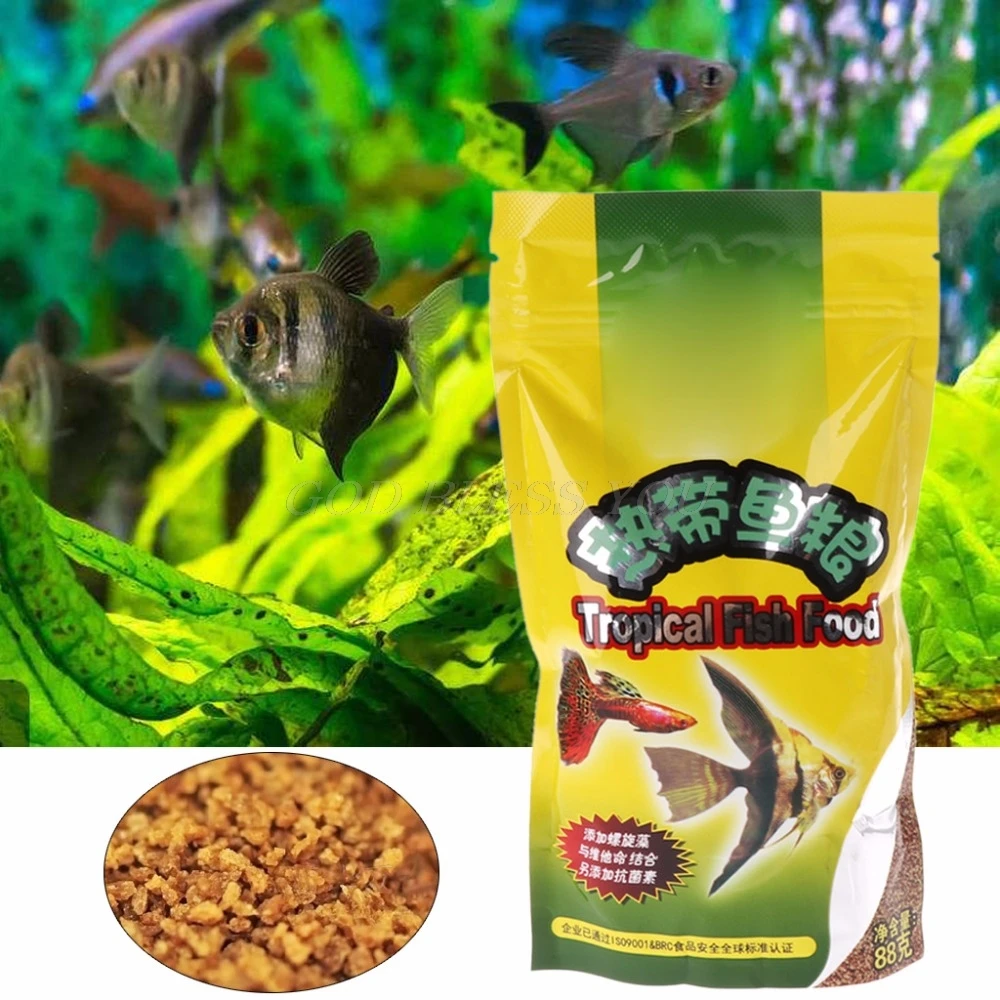 Aquarium Tank Tropical Fish Fo - огляд і ціна Fish Food Flake