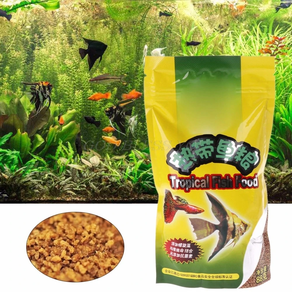 Aquarium Tank Tropical Fish Fo - огляд і ціна Fish Food Flake