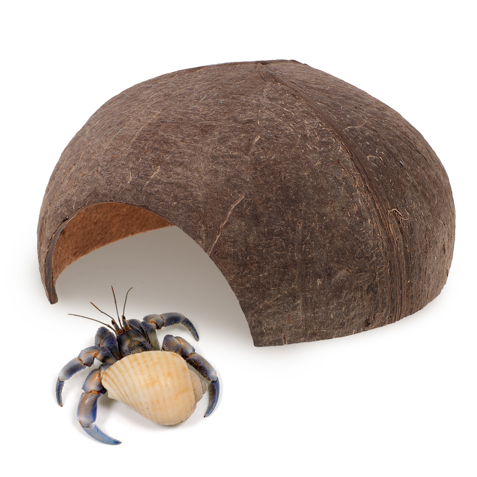 Coconut Shell Hideout Reptile  - огляд і ціна Aquarium Fish Hide