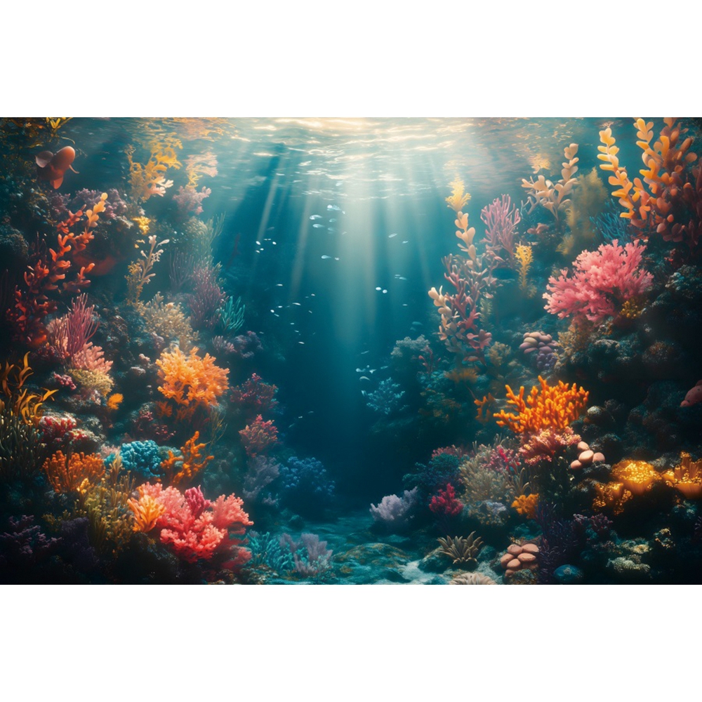 Underwater World Backdrop For  - огляд і ціна Aquarium Fish World