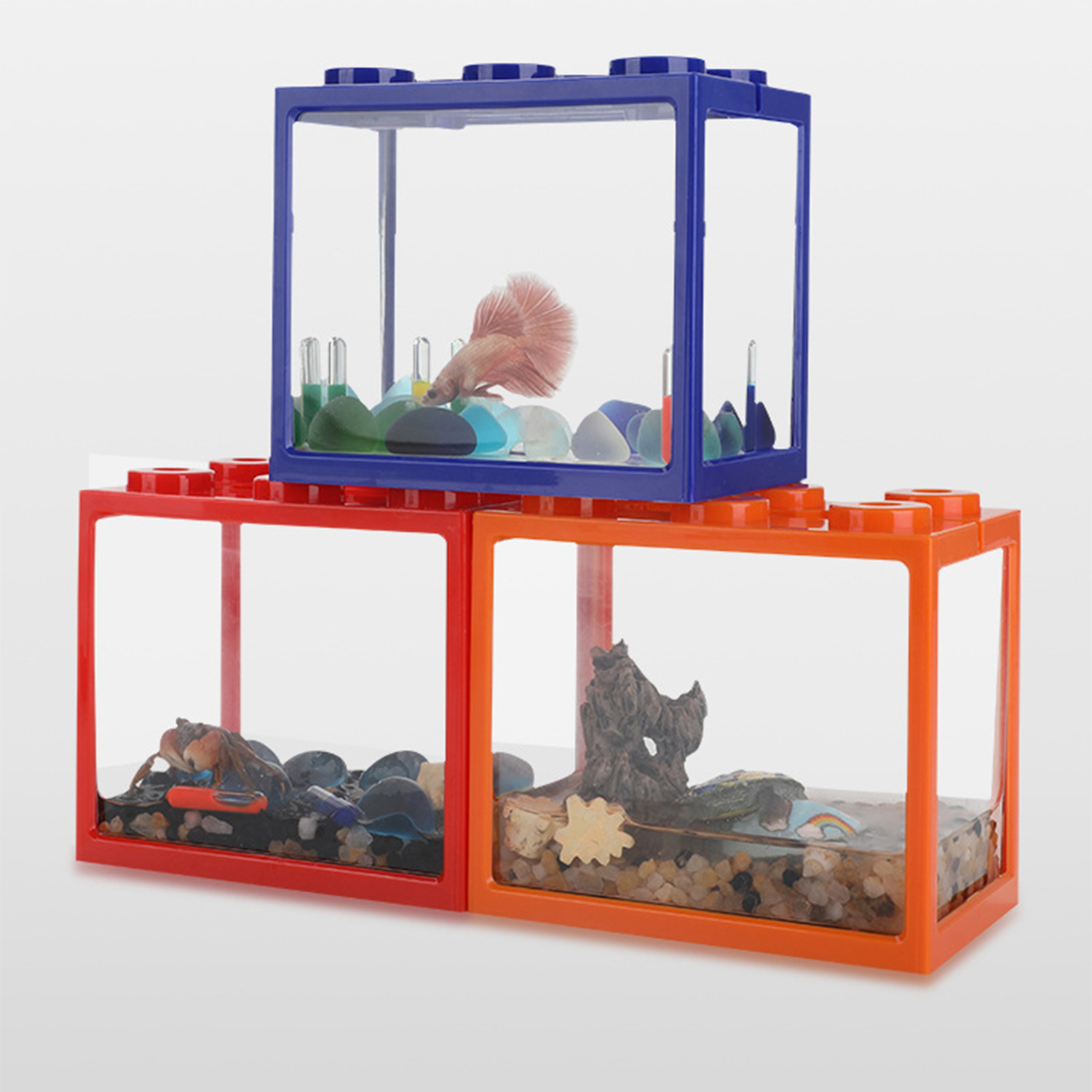 Plastic Betta Fish Tank  Aquar - огляд і ціна Box Fish In Aquarium