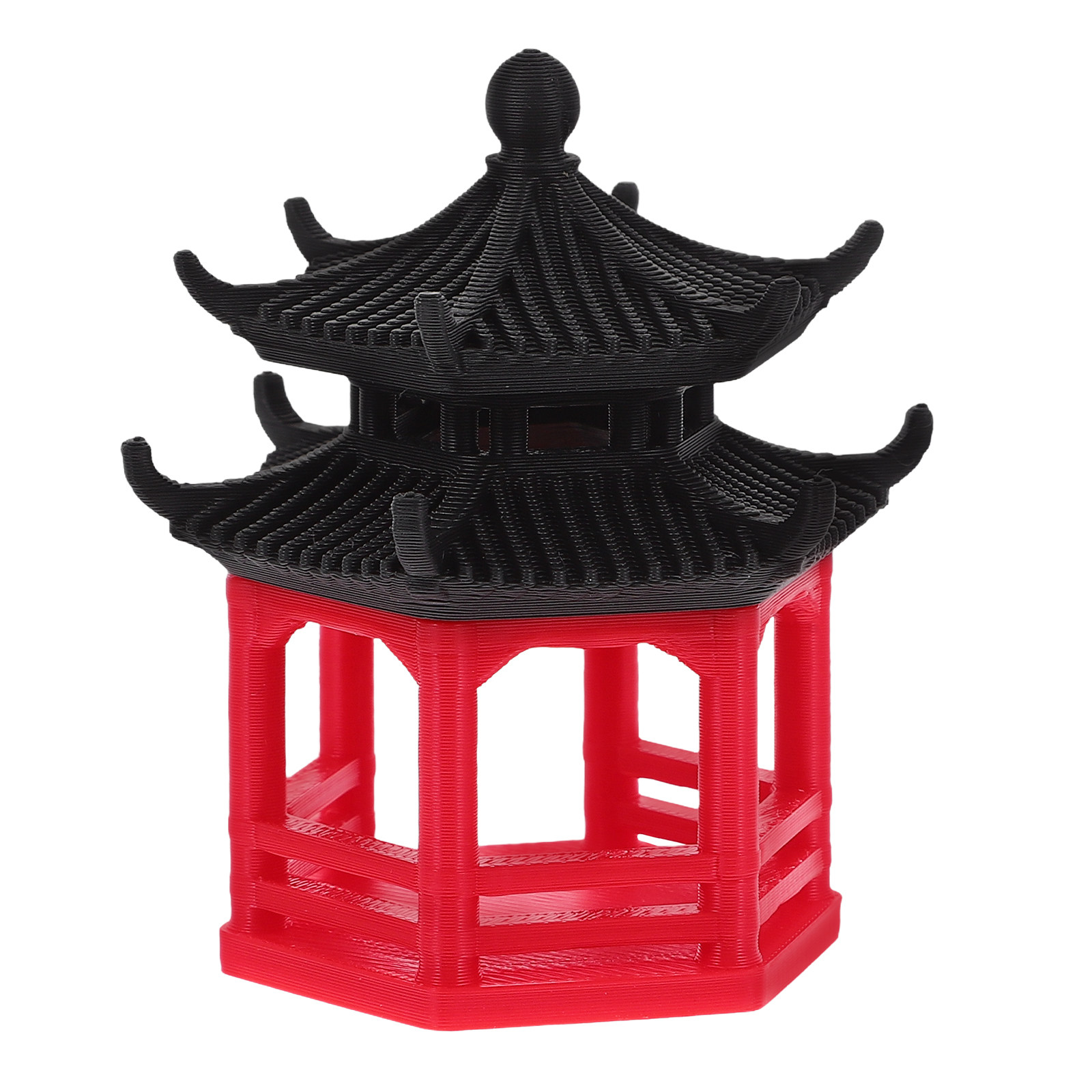 Hexagonal Pavilion Bonsai Deco - огляд і ціна Aquarium Fish Japanese