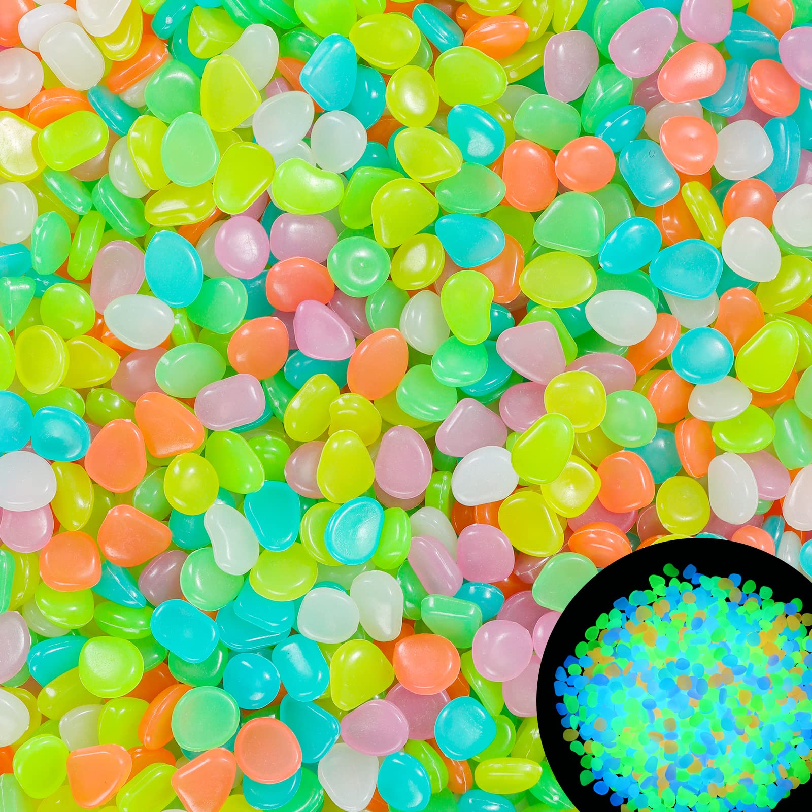 100Pcs Glow in the Dark Garden - огляд і ціна Aquarium Decoration Rock