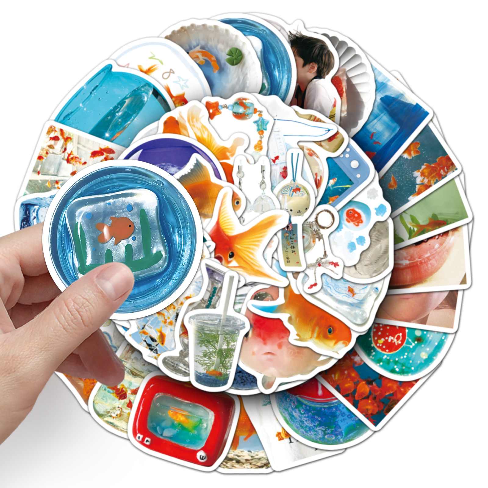 50PCS Ins Style Cartoon Goldfi - огляд і ціна Aquarium Fish Goldfish