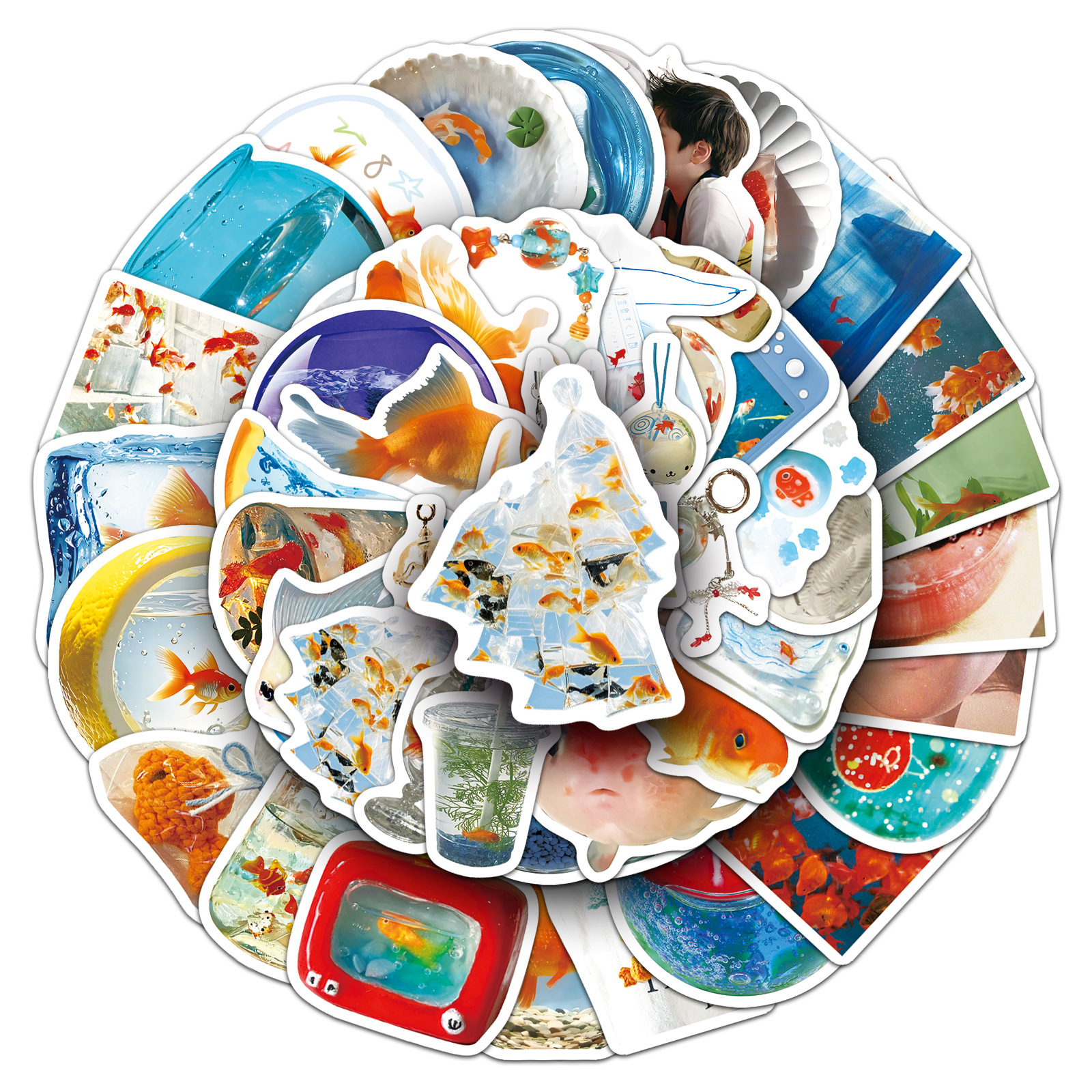 50PCS Ins Style Cartoon Goldfi - огляд і ціна Aquarium Fish Goldfish