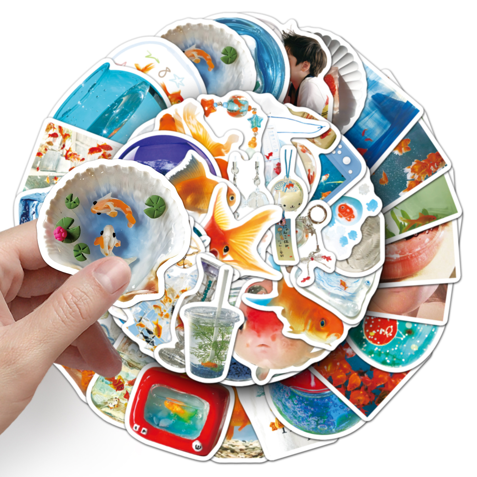 50PCS Ins Style Cartoon Goldfi - огляд і ціна Aquarium Fish Goldfish