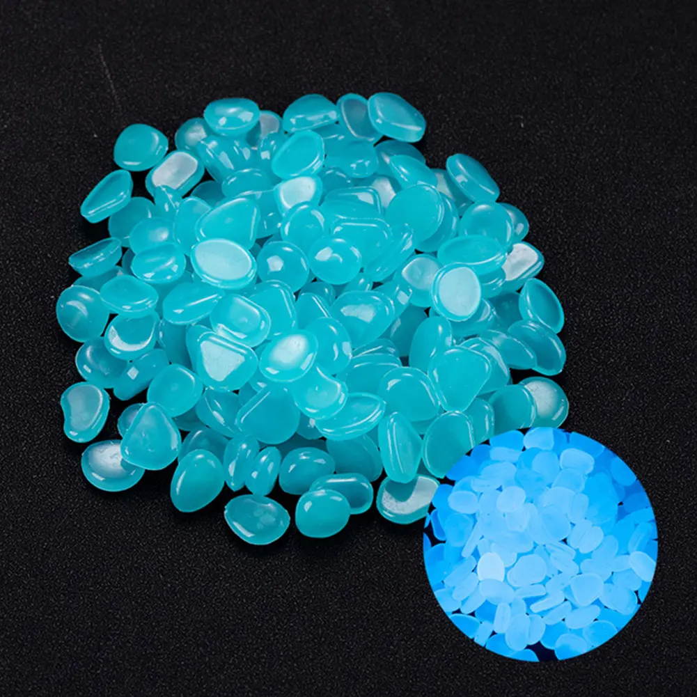 100Pcs Pebbles Glow In The Dar - огляд і ціна Aquarium Decoration Rock