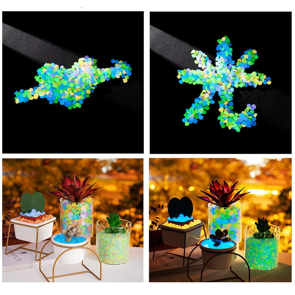 100Pcs Pebbles Glow In The Dar - огляд і ціна Aquarium Decoration Rock