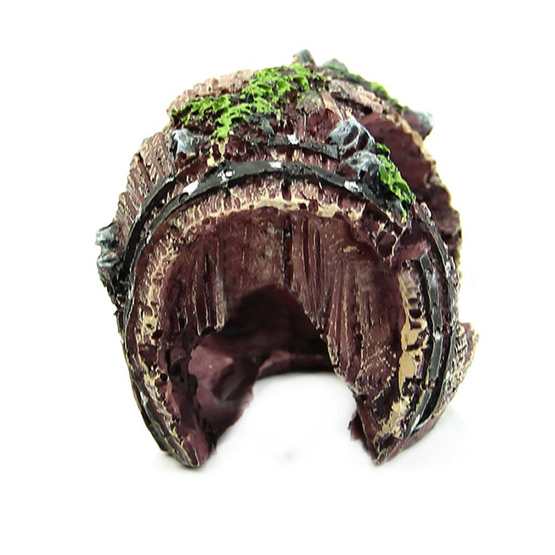 Aquarium Artificial Barrel Cav - огляд і ціна Aquarium Fish Hide