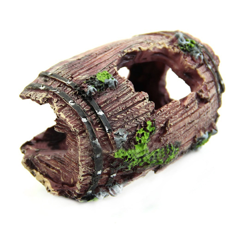 Aquarium Artificial Barrel Cav - огляд і ціна Aquarium Fish Hide