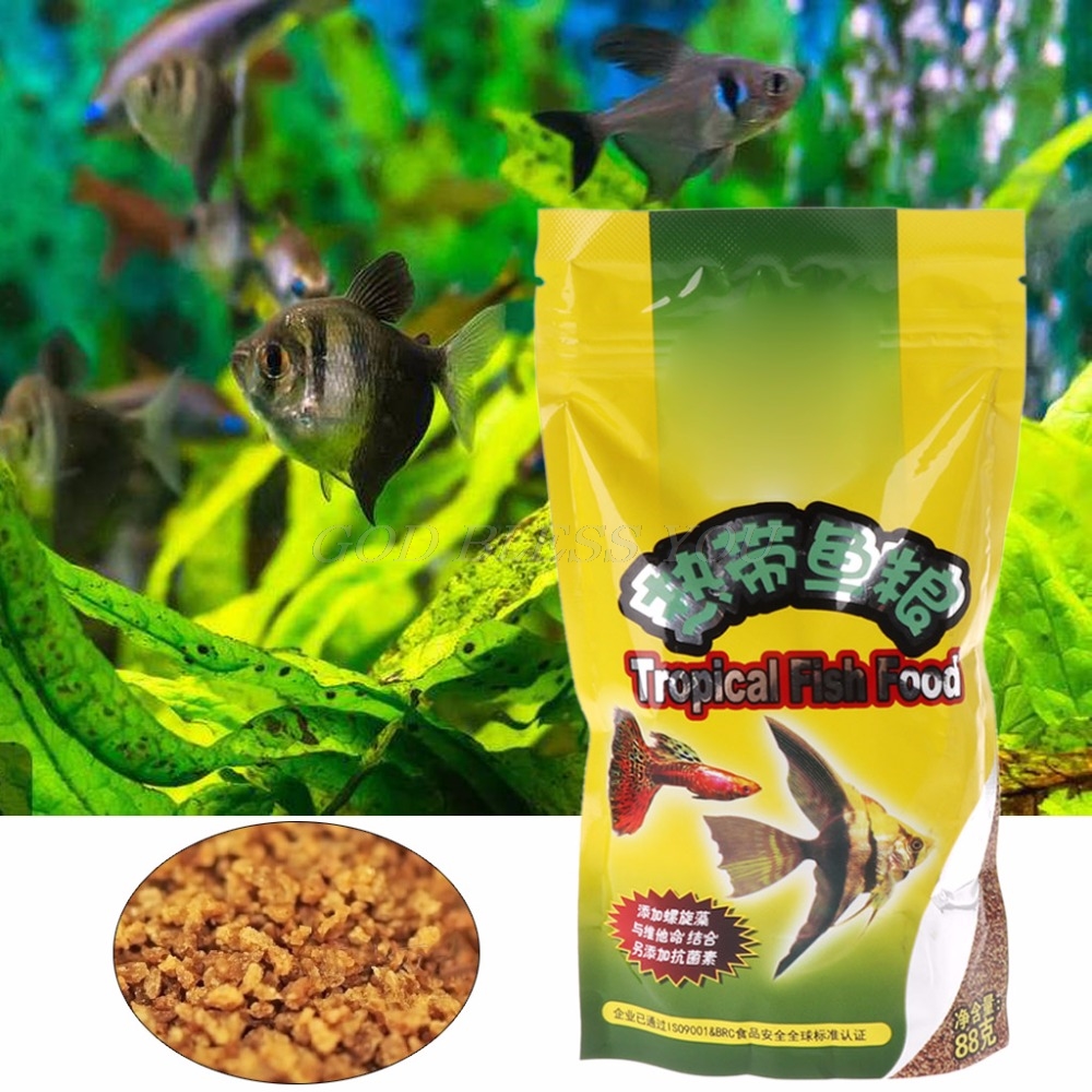 1/2pcs Aquarium Tank Tropical  - огляд і ціна Fish Food Flake
