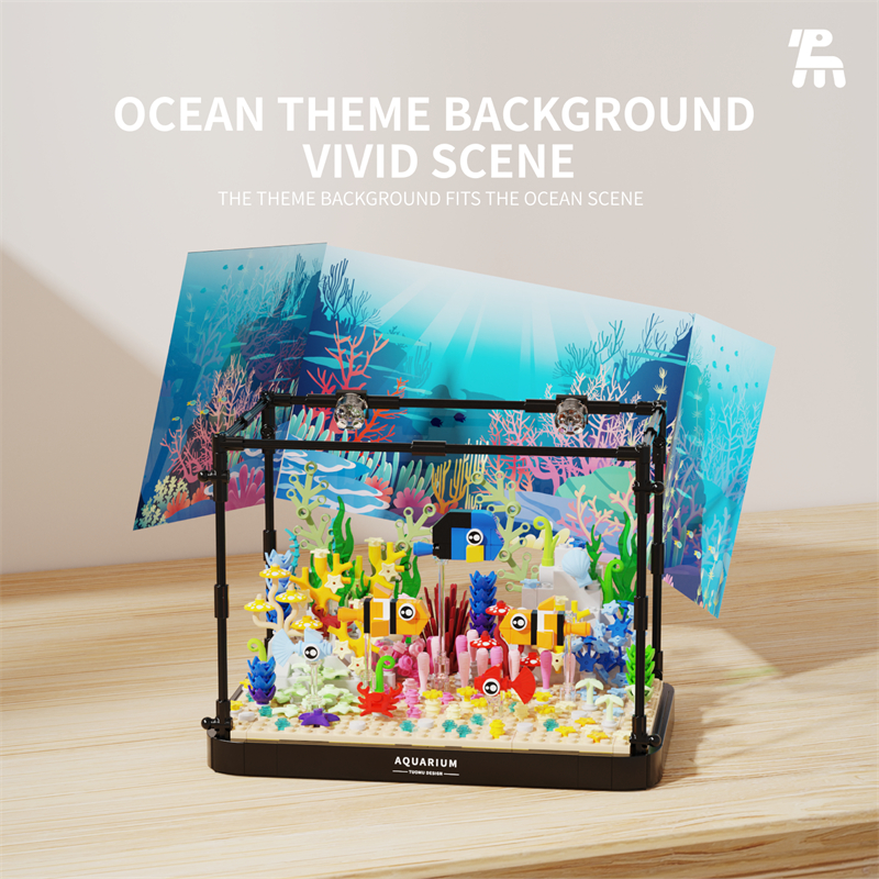 Aquarium building blocks fish  - огляд і ціна Aquarium Fish World