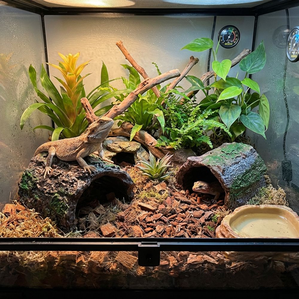 Simulation Reptile Hideout Hol - огляд і ціна Aquarium Fish Hide