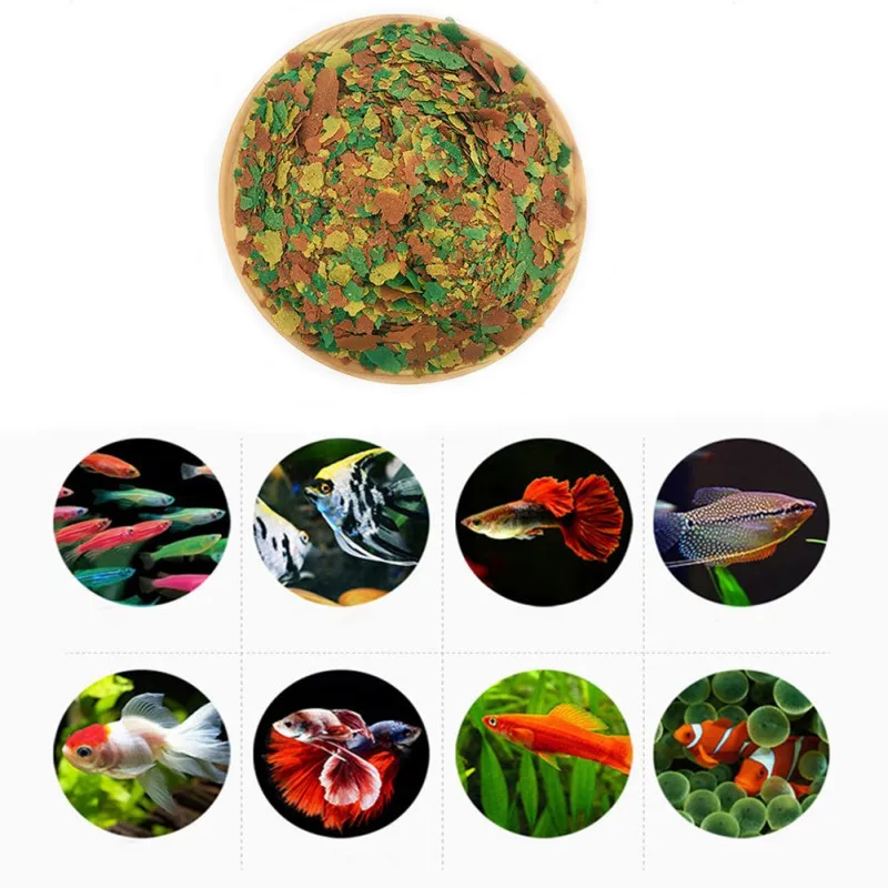 Fish Food Coloring and Brighte - огляд і ціна Fish Food Flake