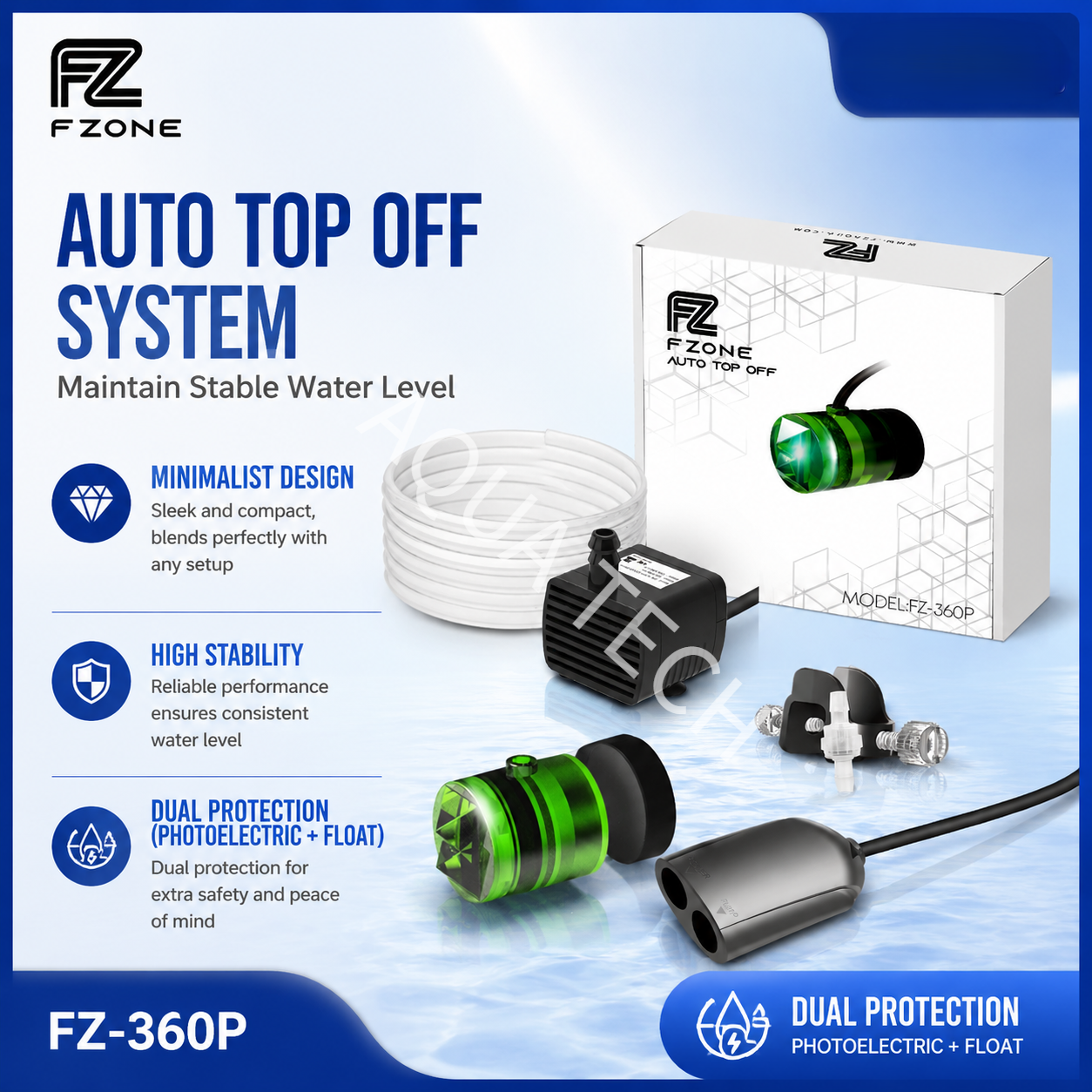 FZONE Smart ATO System Auto To - огляд і ціна Aquarium Auto Top Off