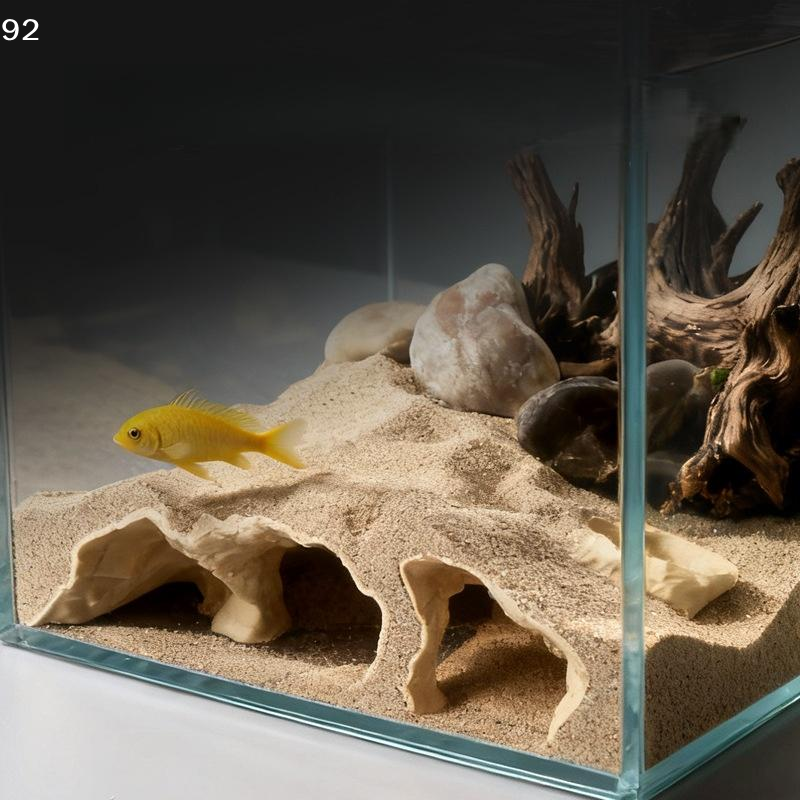 3D Printed Natural Curve Cave: - огляд і ціна Aquarium Fish Hide