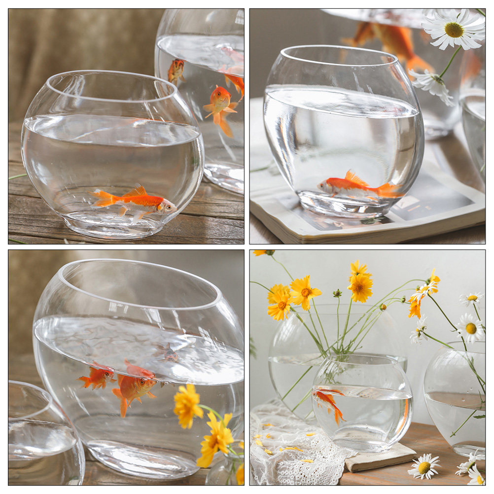 Elegant Clear Glass Fish Tank  - огляд і ціна Aquarium Fish Goldfish