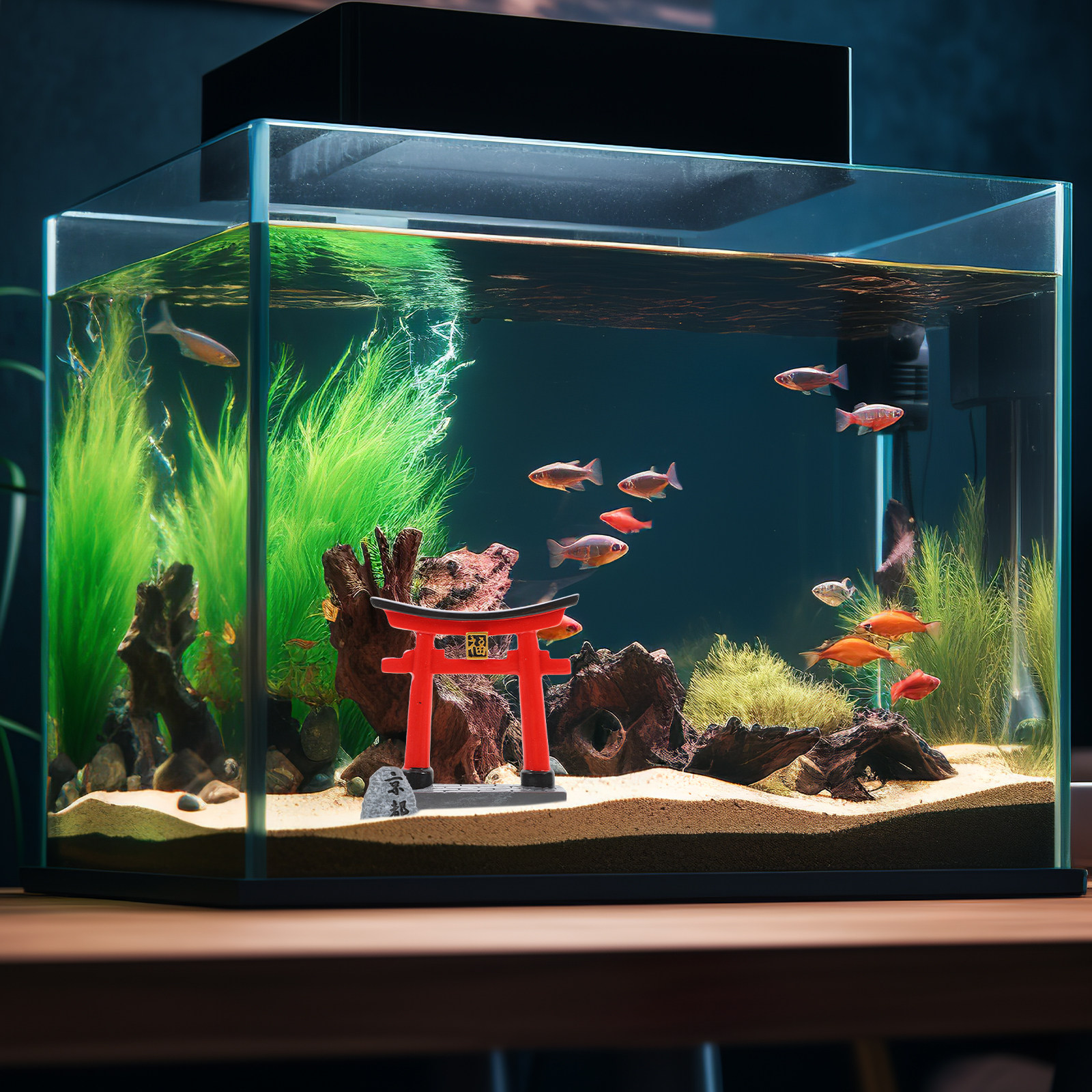 Tiny Japanese Torii Gate Sculp - огляд і ціна Aquarium Fish Japanese