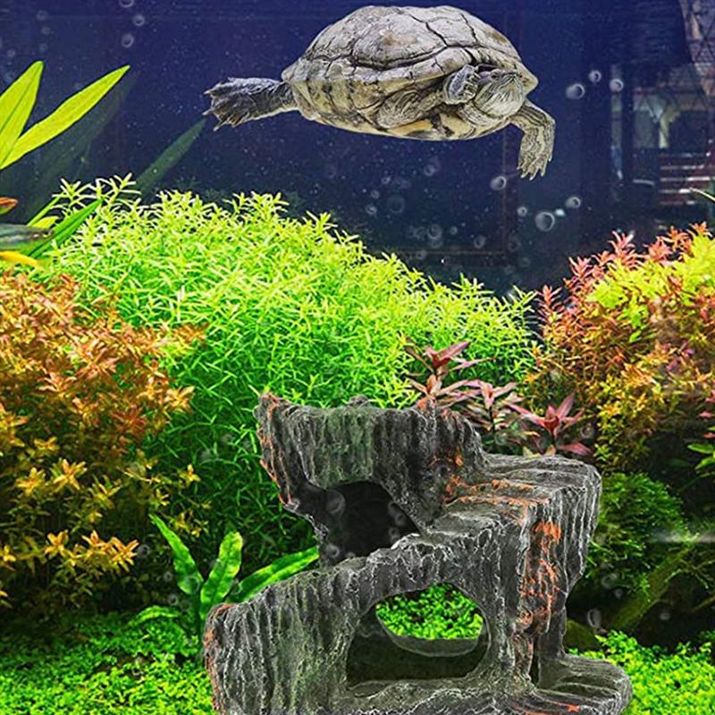 Resin Turtle Basking Platform  - огляд і ціна Aquarium Decoration Rock